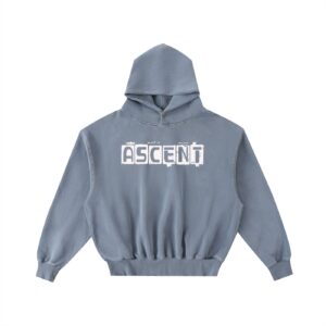 Frayed Enzyme Washed Fleece Hoodie
