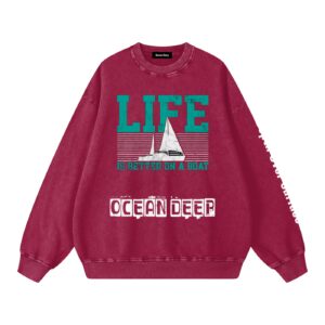 Snow Washed Oversized Sweatshirt