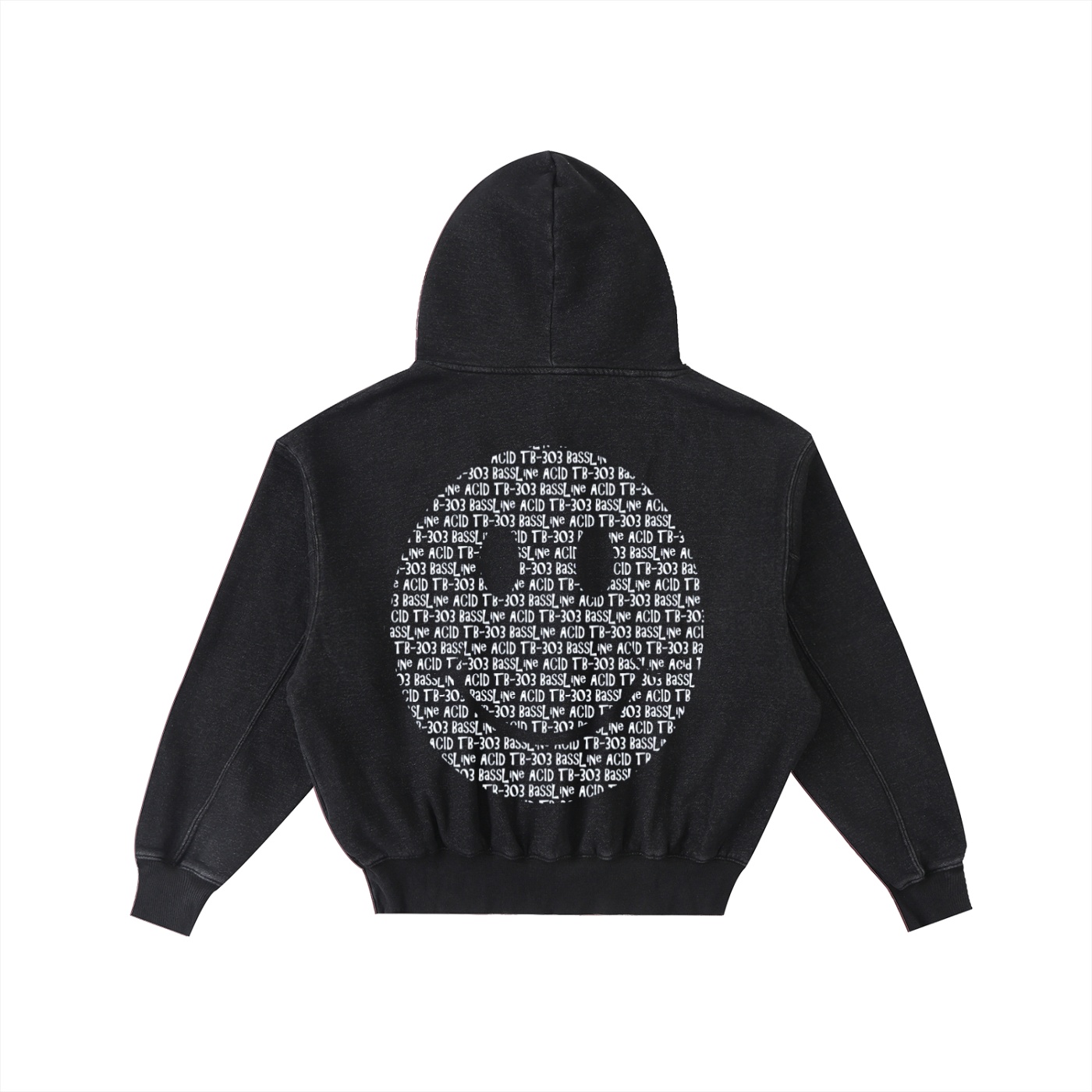 Frayed Enzyme Washed Fleece Hoodie - Image 8