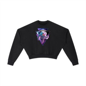 Vintage Washed Cropped Sweatshirt