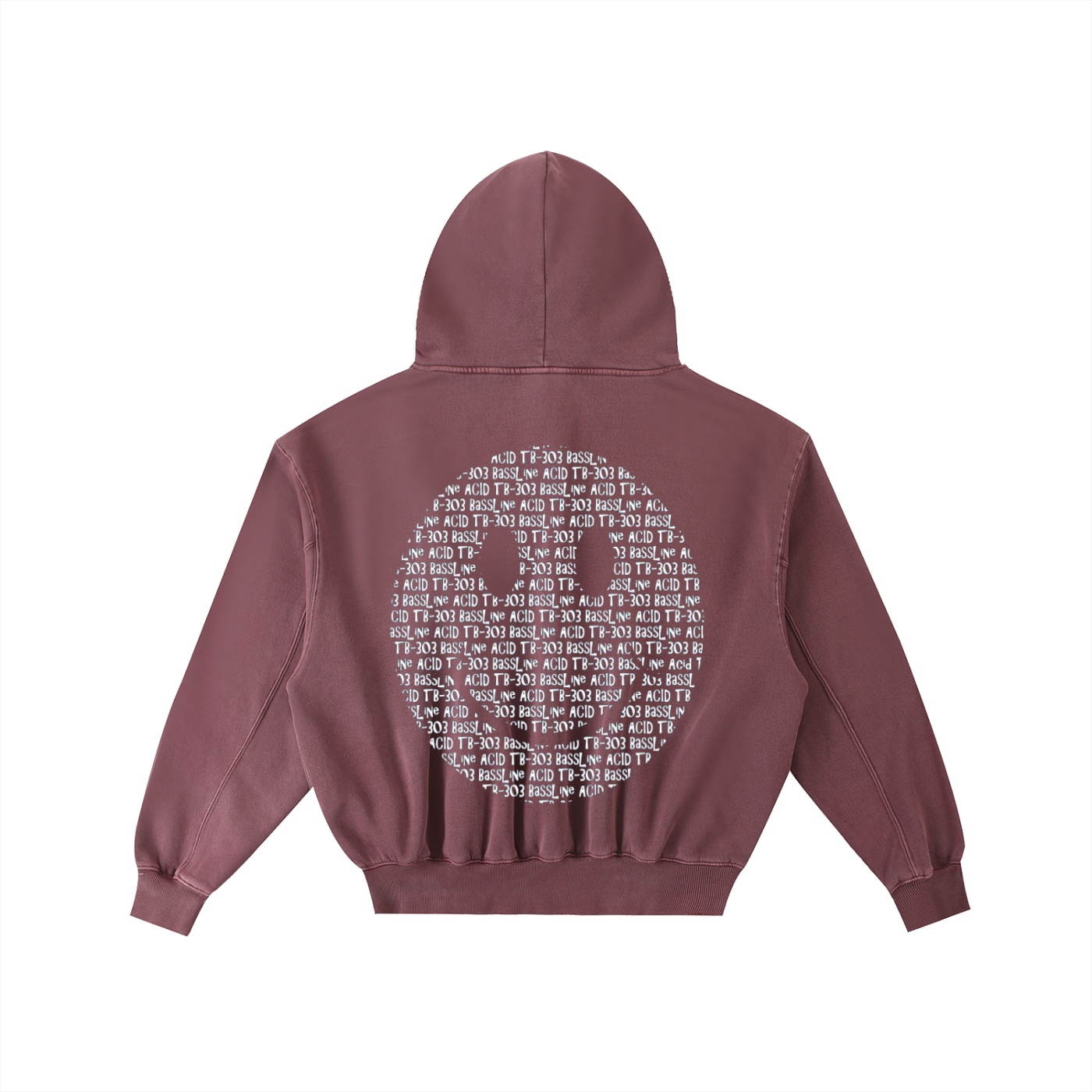 Frayed Enzyme Washed Fleece Hoodie - Image 4