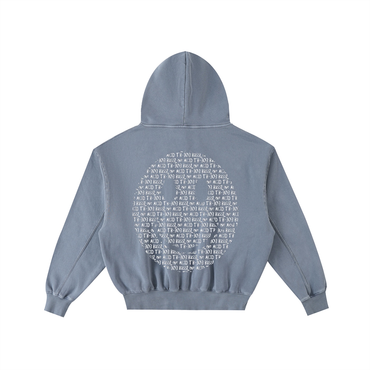 Frayed Enzyme Washed Fleece Hoodie - Image 2