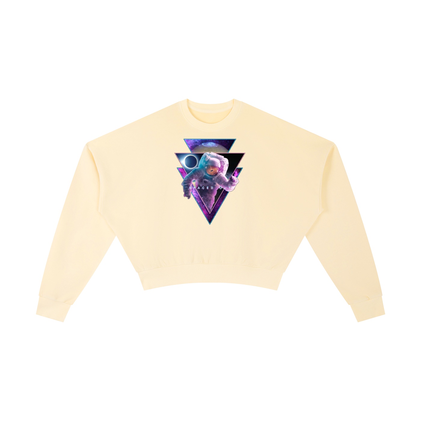 Vintage Washed Cropped Sweatshirt - Image 3